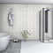 Msi White And Gray Hive Pattern 11.73 x 11.85 Matte Porcelain Floor And Wall tile, 15PK ZOR-MD-0579 - alternate 6